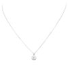 Image 1 : 14KT White Gold 1.02ctw Diamond Pendant With Chain