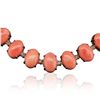 Image 1 : 14KT Rose Gold 77.50ctw Coral and Diamond Necklace