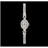 Image 1 : Ladies Omega Vintage Stainless Steel Diamond Wristwatch