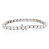Image 2 : 14KT White Gold 5.65ctw Diamond Tennis  Bracelet