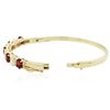 Image 3 : 14KT Yellow Gold 4.90ctw Ruby and Diamond Bracelet