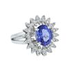 Image 2 : 14KT White Gold 2.95ct Tanzanite and Diamond Ring