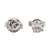 Image 1 : 14KT White Gold 1.04ctw Diamond Stud Earrings
