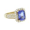 Image 2 : 14KT Yellow Gold 3.11ct Tanzanite and Diamond Ring