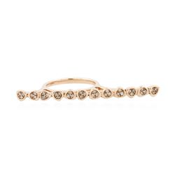 14KT Rose Gold 0.13ctw Diamond Ring