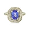 Image 1 : 14KT White Gold 1.75ct Tanzanite and Diamond Ring