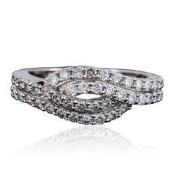 14KT White Gold 0.54ctw Diamond Ring