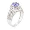 Image 3 : 14KT White Gold 1.43ct Tanzanite and Diamond Ring