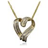 Image 1 : 14KT Yellow Gold 0.92ctw Diamond Pendant With Chain