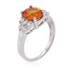 Image 3 : 14KT White Gold 2.23ct Spessartite and Diamond Ring