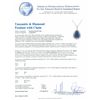 Image 4 : 14KT White Gold GIA Certified 23.12ct Tanzanite and Diamond Pendant With Chain