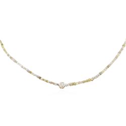 14KT Yellow Gold 21.46ctw Rough Diamond Necklace