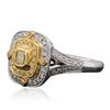 Image 2 : 14KT Two-Tone Gold 0.78ctw Diamond Ring