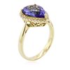 Image 3 : 14KT Yellow Gold 3.43ct Tanzanite and Diamond Ring