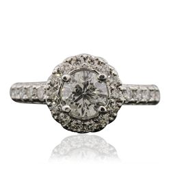 14KT White Gold 1.65ctw Diamond Ring