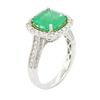 Image 3 : 14KT Two-Tone Gold 3.85ct Emerald and Diamond Ring