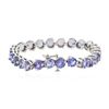 Image 2 : 14KT White Gold 30.68ctw Tanzanite Bracelet