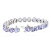 Image 3 : 14KT White Gold 30.68ctw Tanzanite Bracelet