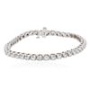 Image 1 : 14KT White Gold 2.89ctw Diamond Tennis  Bracelet