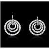 Image 1 : 14KT White Gold 2.81ctw Diamond Earrings