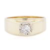 Image 1 : 14KT Yellow Gold 0.30ct Solitaire Ring