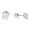 Image 2 : 14KT White Gold 1.40ctw Diamond Stud Earrings