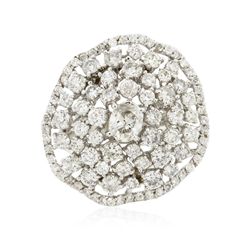 14KT White Gold 3.86ctw Diamond Ring
