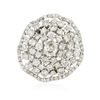 Image 1 : 14KT White Gold 3.86ctw Diamond Ring
