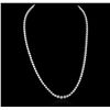 Image 1 : 14KT White Gold 5.14ctw Diamond Necklace