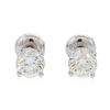 Image 1 : 14KT White Gold 1.19ctw Diamond Solitaire Earrings