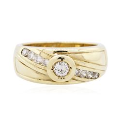 14KT Yellow Gold 0.45ctw Diamond Ring