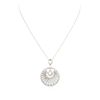 Image 1 : 14KT White Gold 1.63ctw Diamond Pendant With Chain