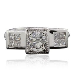 Platinum  1.96ctw Diamond  Ring