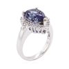 Image 3 : 14KT White Gold 5.90ct Tanzanite and Diamond Ring