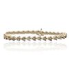 Image 1 : 14KT Yellow Gold 2.89ctw Diamond Tennis Bracelet