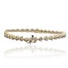 Image 2 : 14KT Yellow Gold 2.89ctw Diamond Tennis Bracelet