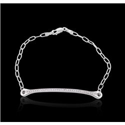 14KT White Gold 0.22ctw Diamond Bracelet