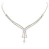 Image 1 : 14KT White Gold 4.90ctw Diamond Necklace