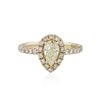 Image 1 : 14KT Yellow Gold 0.89ctw Diamond Unity Ring