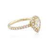 Image 2 : 14KT Yellow Gold 0.89ctw Diamond Unity Ring