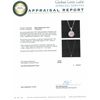 Image 4 : 14KT White Gold 0.92ctw Diamond Pendant With Chain