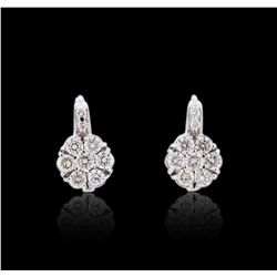 14KT White Gold 2.31ctw Diamond Earrings