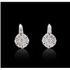 Image 1 : 14KT White Gold 2.31ctw Diamond Earrings