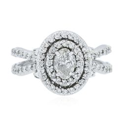14KT White Gold 1.20ctw Diamond Ring