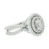 Image 2 : 14KT White Gold 1.20ctw Diamond Ring