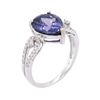 Image 3 : 14KT White Gold 3.88ct Tanzanite and Diamond Ring