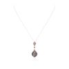 Image 1 : 14KT Rose Gold 0.76ctw Diamond Pendant With Chain