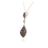 Image 3 : 14KT Rose Gold 0.76ctw Diamond Pendant With Chain