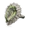 Image 2 : 14KT White Gold 14.52ct Amethyst and Diamond Ring