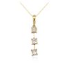 Image 2 : 14KT Yellow Gold 0.86ctw Diamond Pendant With Chain